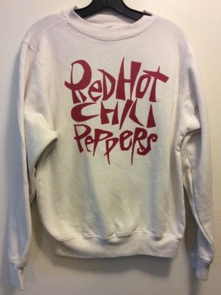 Vintage Red Hot Chili Peppers Sweatshirt Size Xs - S Rhcp Rare Africa Lesotho,  Bac