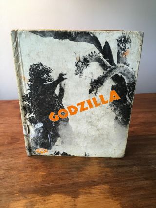 Godzilla Ian Thorne Hardcover - Rare - Crestwood House Monster Series 1977 Ex Lib