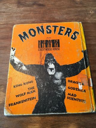 GODZILLA Ian Thorne Hardcover - RARE - Crestwood House Monster Series 1977 Ex Lib 4
