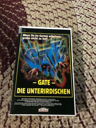 The Gate Pal German Horror Sov Slasher Rare Oop Vhs Big Box Slip