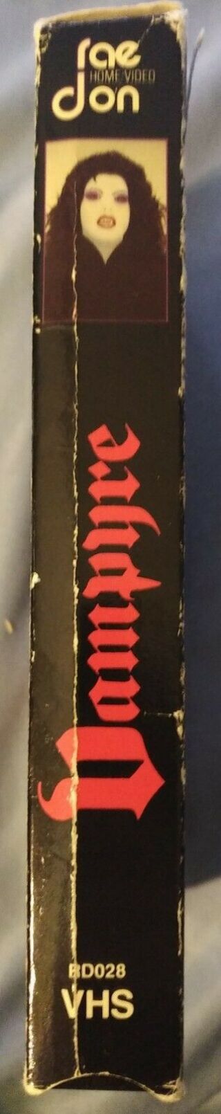 Vampyre - VHS 1990,  RARE Rae Don Home Video label,  horror 3