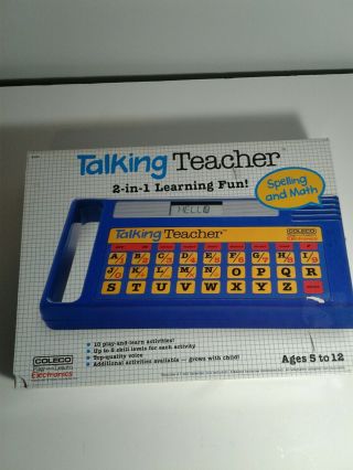 Vintage Coleco Talking Teacher Educational Toy Speak & Spell Rare