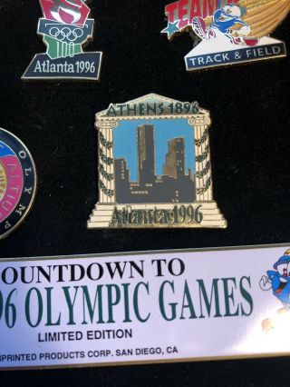 RARE 1996 Olympic Games Collector’s Pin Set 5