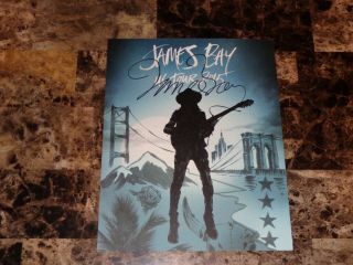 James Bay Rare Authentic Hand Signed Autographed 2015 Tour Lithograph Poster 6
