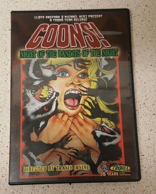 Coons - Night Of The Bandits Of The Night Dvd Rare Oop Troma.  Travis Irvine.