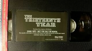 The Thirteenth Year (VHS,  2000) RARE DEMO PROMO FULL LENGTH SCREENER TAPE 3