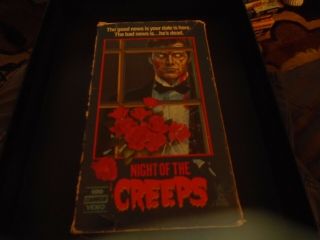 Night Of The Creeps Vhs Rare Cult Horror Oop Cannon