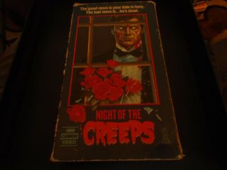Night of the Creeps vhs rare cult horror oop Cannon 2