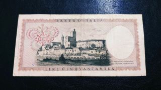 Italy 50000 Lire 1970 Leonardo da Vinci very RARE 3