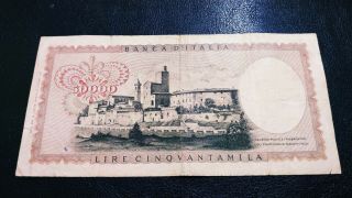 Italy 50000 Lire 1970 Leonardo da Vinci very RARE 4