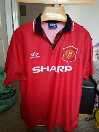 Rare Old Manchester United 1994 Football Shirt Size Large