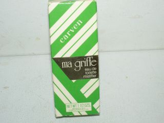 Boxed Ma Griffe Carven Eau De Toilette Mistifier 1 1/2 Ozs Vintage Nos Rare