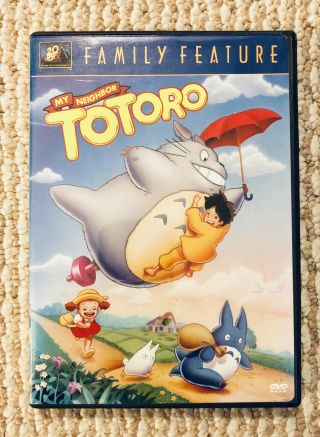My Neighbor Totoro Dvd Rare Fox Dub Full Screen Oop 2002 Rare Animation