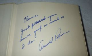ARNIE The Evolution Of A Legend Golf Arnold Palmer SIGNED 1967 HC DJ RARE BOOK 5