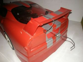 NIKKO Red Dodge Viper RC Car 1/10 Scale Digital Steering 20 mph RARE 4