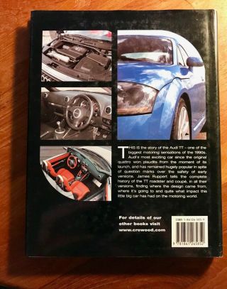 RARE: Audi TT - The Complete Story by James Ruppert (2003,  Hardcover) Very 2