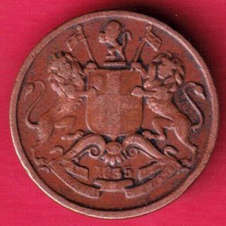 British India - 1835 - East India Company - 1/12 Anna - Rare Coin O11