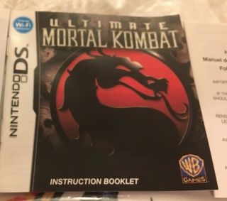 Ultimate Mortal Kombat - Nintendo DS - RARE Classic MK Fighting - 3DS 2DS DSi 4