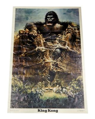 Vintage 1976 King Kong Movie Poster 3420 Dino De Laurentiis Dargis Rare