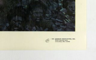 Vintage 1976 King Kong Movie Poster 3420 Dino De Laurentiis Dargis Rare 4