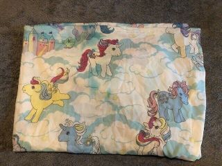Vintage 1984 G1 My Little Pony Mlp Twin Bed Sheet Fitted Rare Htf