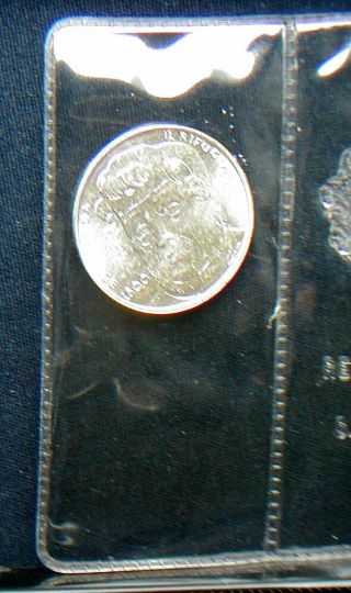 1982 SAN MARINO Italy rare silver coin 500£ GARIBALDI UNC PERFECT plastic box 3