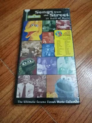 Rare Sesame Street Songs From The Street: 35 Years Of Music 3 Discs Long Box
