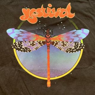 Yes Yestival Dragonfly Concert Tour Shirt Xl Black Rare