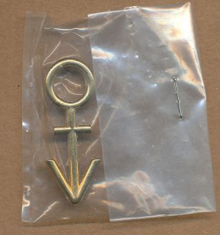 Prince (logo / Symbol) Ultra Rare Promo Gold Metal Pin