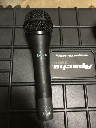 Vintage Rare Akg D 880 Dynamic Cardioid Microphone
