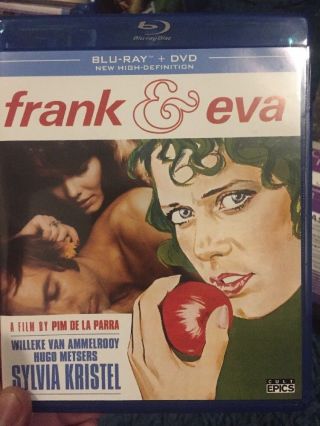 Frank And Eva Blu - Ray/dvd Rare Cult Epics Region Sylvia Kristel Rare