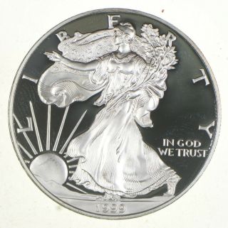 Proof - - 1999 - P American Silver Eagle - Deep Cameo Proof - Rare 600