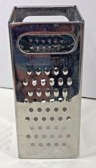 Rare Vintage Dripcut Starline Stainless Steel Grater U.  S.  A.