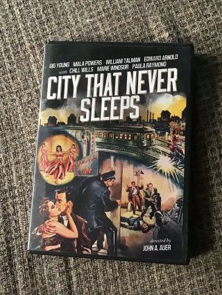 City That Never Sleeps (dvd,  1953),  Rare Olive Films/paramount Print,  Oop