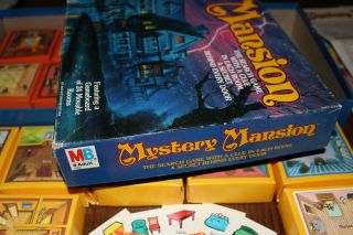 RARE VINTAGE 1984 Mystery Mansion Milton Bradley Horror Board Game 7