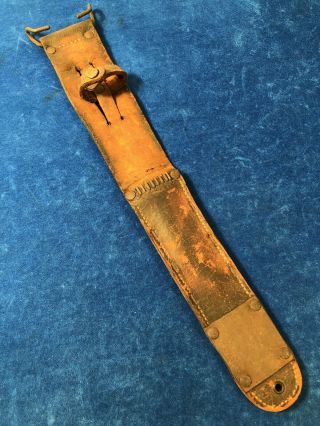 Very Rare Ww2 Us M6 L&c Sheath For Us M3 Trench / Fighting Knife Wwii