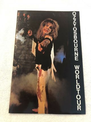 Ozzy Osbourne Diary Of A Madman Tour Book In Shape Rare Look Rare