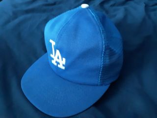 Vintage Los Angeles Dodgers Mesh Snapback Hat,  Rarely Worn