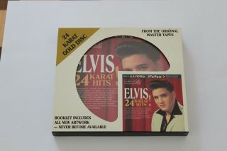 Elvis Presley 24 Karat Hits 24 Karat Gold Disc Cd1997 Dcc With Slipcover Rare