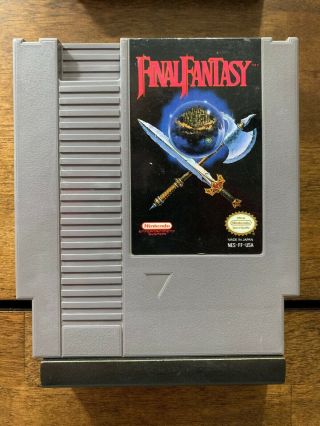 Final Fantasy (1990) Nintendo Nes Cleaned Rare Rpg Battery Retro