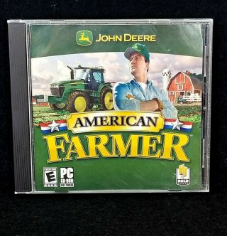 Rare Vg Cond.  John Deere American Farmer Game Farming Simulator Pc Global Star