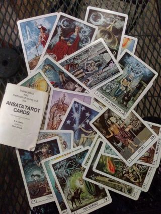 Rare - 1985 Ansata Tarot Eng Ver By Paul Struck - Out Of Print & Hard To Find