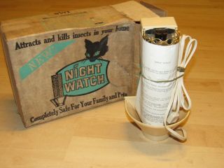 Rare Vintage Night Watch Insect Killer Bug Zapper Ims Indoor Outdoor
