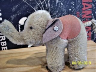 Vintage Steiff Mini Elephant Extremely Rare Antique 1950 