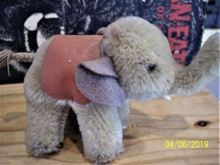 Vintage Steiff Mini Elephant Extremely Rare Antique 1950 ' s - So Sweet 2