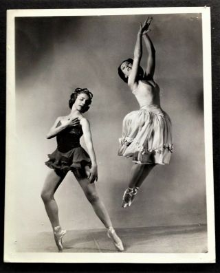 Rosella Hightower.  Yvonne Patterson.  Rare C.  1946 Photo.  Ballet Russe.