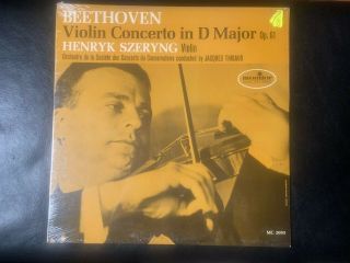 Szeryng Lp Beethoven Violin Concerto In D Major Monitor Rare