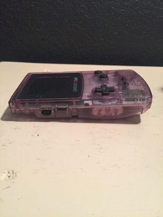 Game Boy Color Atomic Purple Great Shape Rare Nintendo GBC 3