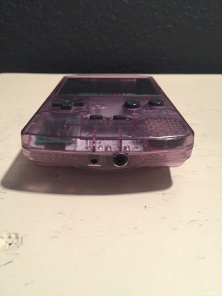 Game Boy Color Atomic Purple Great Shape Rare Nintendo GBC 4