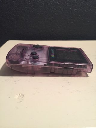 Game Boy Color Atomic Purple Great Shape Rare Nintendo GBC 5